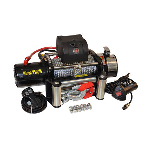 4x4 electric winch high pulling force off road winch-SNC9.5X wire rope