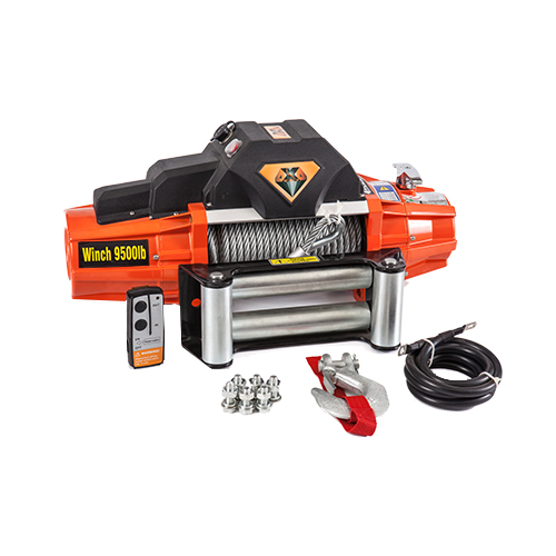 12V/24V force off road  vehicle mounted SC9.5EX winch orange