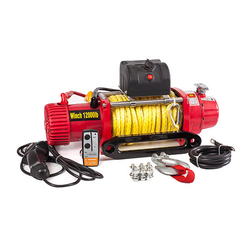 12V/24V 4x4 electric winch off road winch-SNC12.0WX synthetic rope