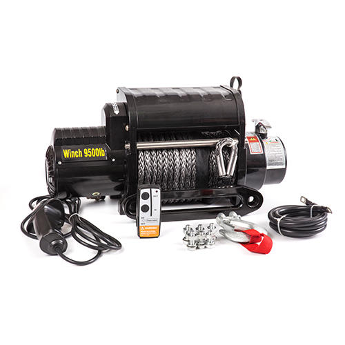12V/24V high pulling force 4x4 electric winch off road winch-SIC9.5WX synthetic rope
