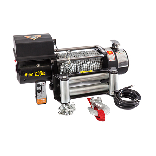 12V/24V vehicle mounted off road winch-SEC12.0X wire rope
