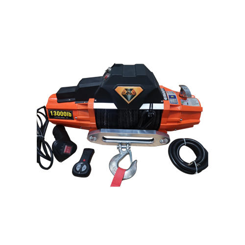 4x4 electric winch SC13.0WEX winch orange with black synthetic