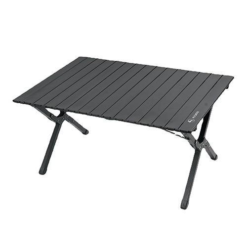 Egg roll camping table black 90